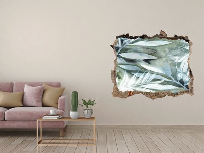 Wandtattoos Mauerdurchbruch Eine grüne Oase in einem Loch in der Wand