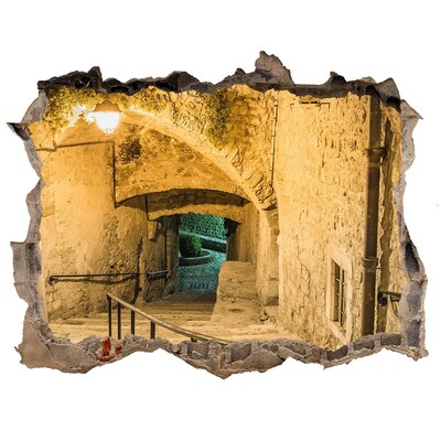 Wandtattoos Loch Eine historische Straße in der Altstadt