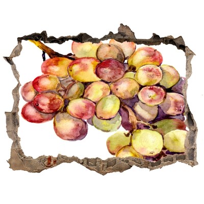 Wandfolien Loch in der Wand Obst in einem kleinen Laden