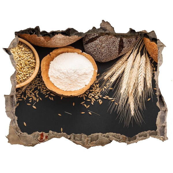 3D Wandtattoos Loch in der Wand Eine Küche voller Zutaten