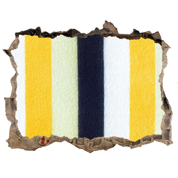 Wandfolien Loch in der Wand Bunte Streifen im Beton
