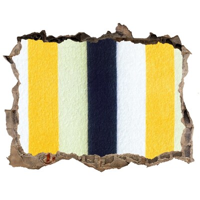 Wandfolien Loch in der Wand Bunte Streifen im Beton
