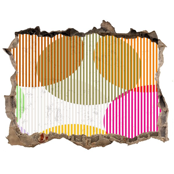 3D Wandsticker Loch Abstraktes Loch in der Wand