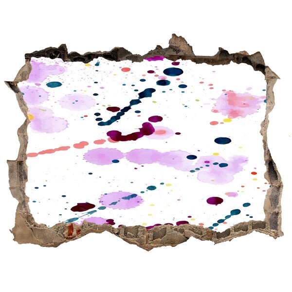 Wandtattoos Mauerdurchbruch Ein farbenfroher Ausbruch von Kreativität