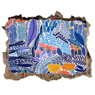 Wandtattoos Loch Kleiner tropischer Garten