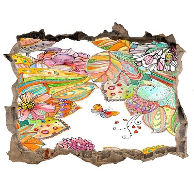 Wandtattoos Loch Ein Blumenparadies hinter den Mauern