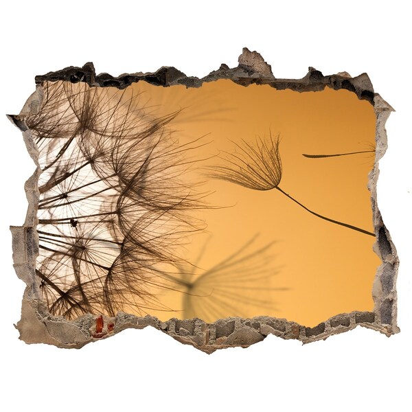 3D Wandtattoos Loch in der Wand Ein Loch in der Wand mit zarten Pflanzenmotiven