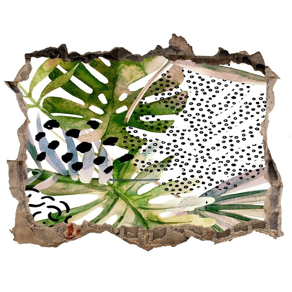 Wandtattoos Loch Kleiner tropischer Garten