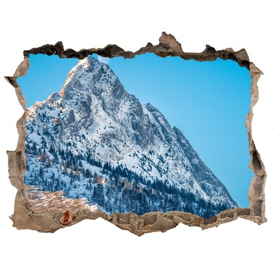 3D Wandsticker Loch Berglandschaft hinter dem Loch in der Wand