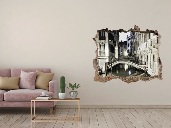 3D Wandsticker Loch Venedig bei Nacht