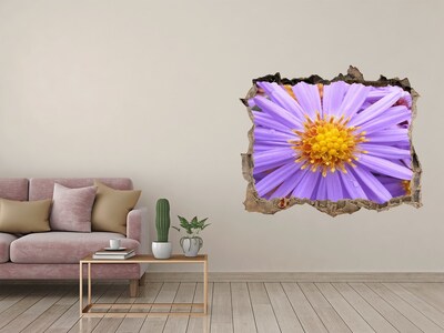 3D Wandtattoos Loch in der Wand Blume aus Beton