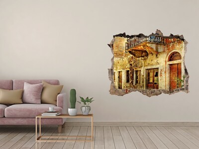 3D Wandtattoos Loch in der Wand Ein verfallenes Haus in malerischer Lage