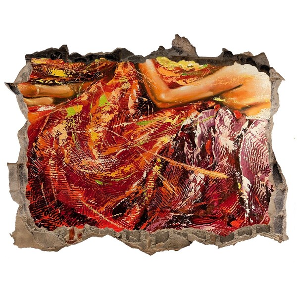 3D Wandsticker Loch Die versunkene Welt der Farben