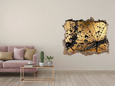 Wandtattoos Mauerdurchbruch Tropfen auf den Blättern