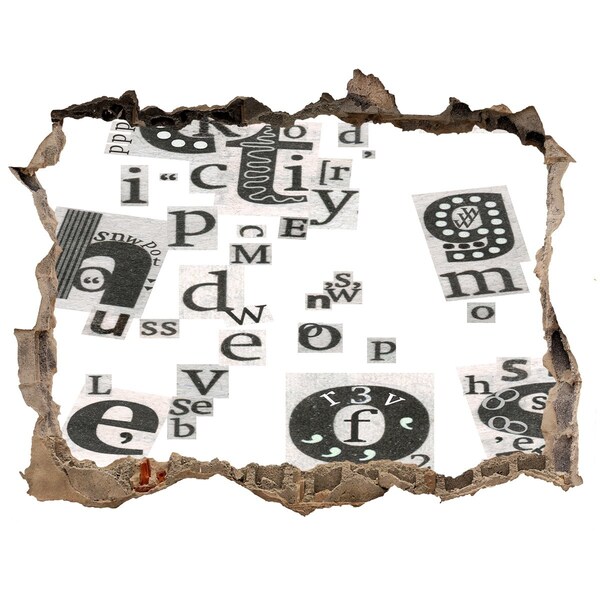 3D Wandtattoos Loch in der Wand Literarisches Loch in der Wand