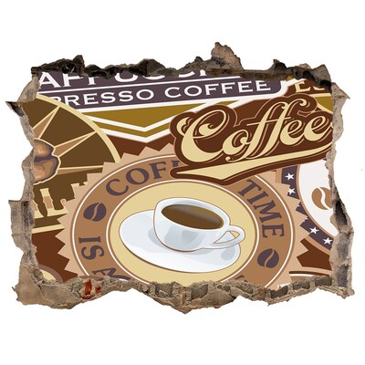 Wandtattoos Mauerdurchbruch Kaffeegenuss