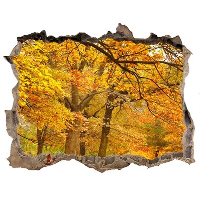 Wandtattoos Loch Goldener Herbst im Wald