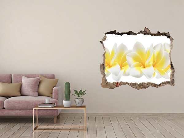 3D Wandsticker Loch Ein Blumenparadies hinter der Mauer