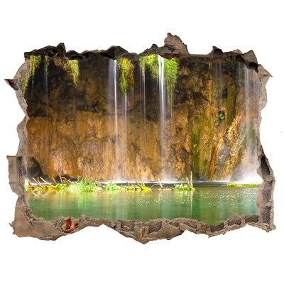 3D Wandtattoos Loch in der Wand Wasserfall in der Höhle