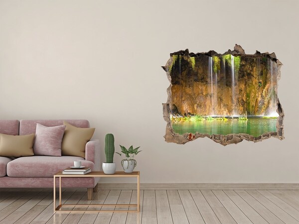 3D Wandtattoos Loch in der Wand Wasserfall in der Höhle