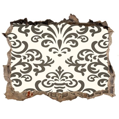 3D Wandsticker Loch Ein elegantes Muster an der Wand