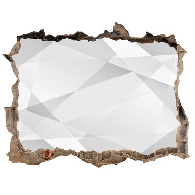 Wandtattoos Mauerdurchbruch Zerbrochene Mauer mit Spiegelbild