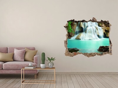 3D Wandtattoos Loch in der Wand Ein Wasserfall in einem tropischen Paradies