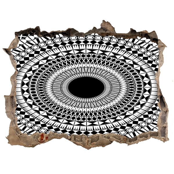 Wandtattoos Loch Abstraktes Muster an der Wand