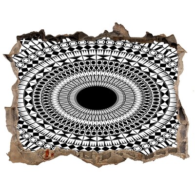 Wandtattoos Loch Abstraktes Muster an der Wand