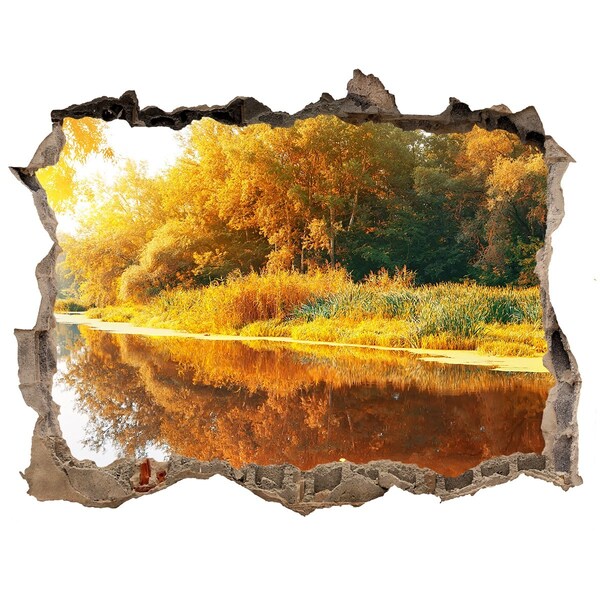 Wandtattoos Loch Herbstlandschaft am Fluss