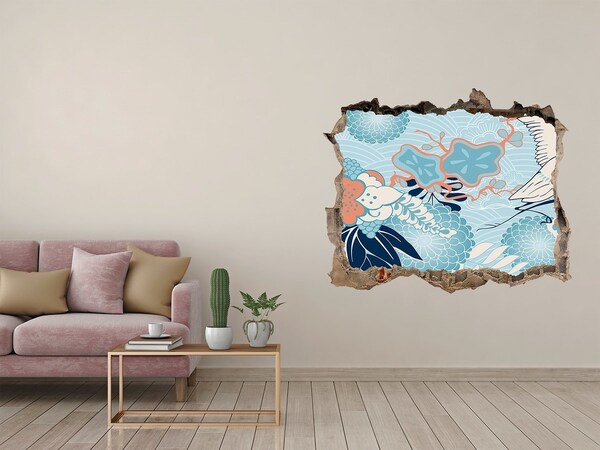 Wandfolien Loch in der Wand Die Unterwasserwelt der Korallen