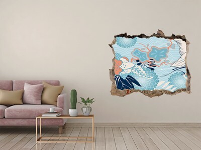 Wandfolien Loch in der Wand Die Unterwasserwelt der Korallen