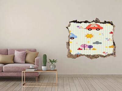 Wandfolien Loch in der Wand Eine Kinderwelt voller Freude