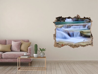 3D Wandtattoos Loch in der Wand Wasserfall zwischen den Felsen