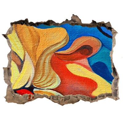 3D Wandtattoos Loch in der Wand Ein florales Farbenmeer