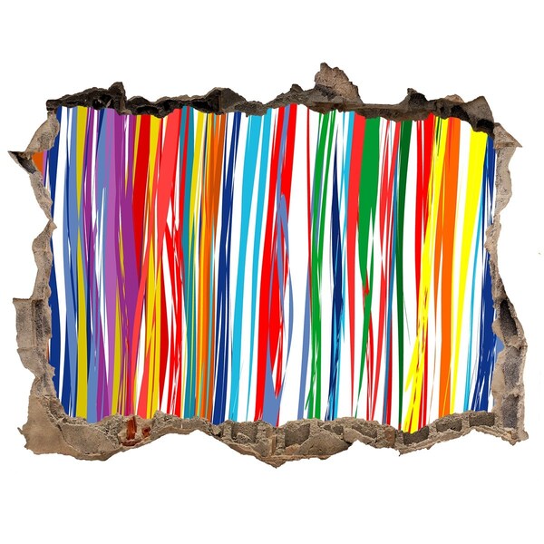 Wandtattoos Mauerdurchbruch Ein farbenfroher Ausbruch von Kreativität