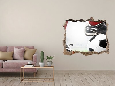 3D Wandtattoos Loch in der Wand Fußballleidenschaft jenseits der Mauern