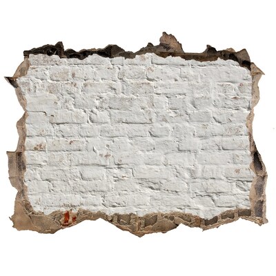 3D Wandsticker Loch Beschädigte Ziegelmauer