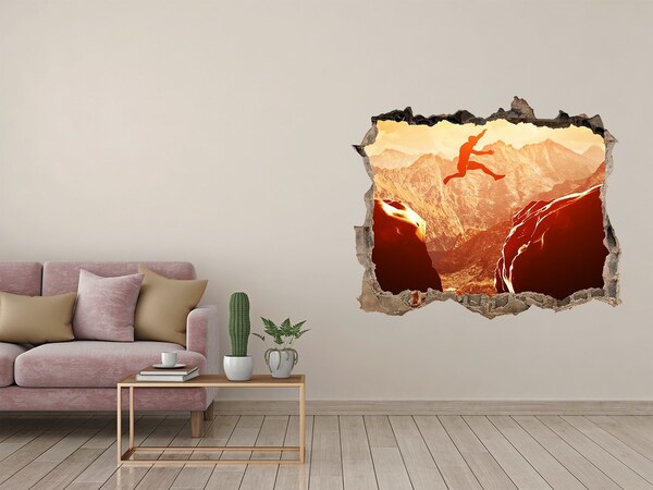 Wandtattoos Loch Stürze dich in den Abgrund