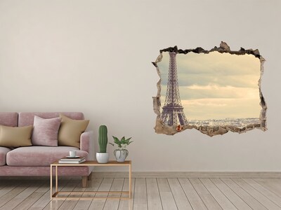 3D Wandtattoos Loch in der Wand Der Eiffelturm in Paris