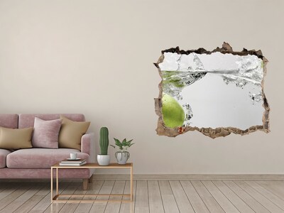 3D Wandsticker Loch Der versunkene Apfel
