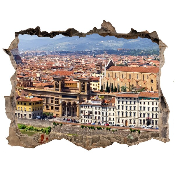 Wandtattoos Mauerdurchbruch Blick auf Florenz