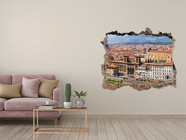 Wandtattoos Mauerdurchbruch Blick auf Florenz