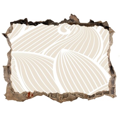 Wandfolien Loch in der Wand Abstraktes Muster an der Wand