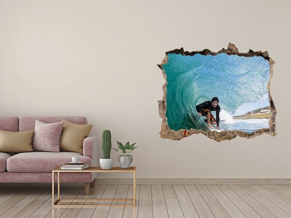 3D Wandtattoos Loch in der Wand Surfen im Meer
