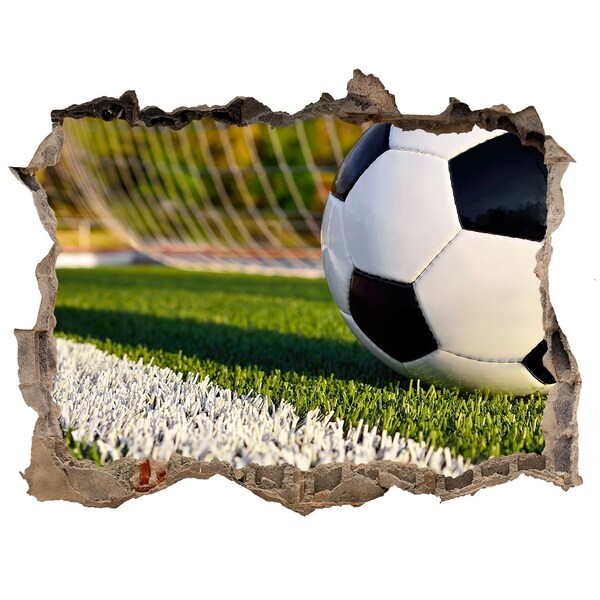 3D Wandtattoos Loch in der Wand Fußball in Aktion