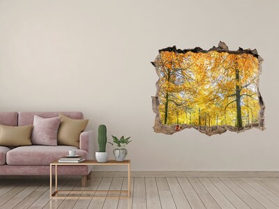 Wandtattoos Loch Goldener Herbst im Wald