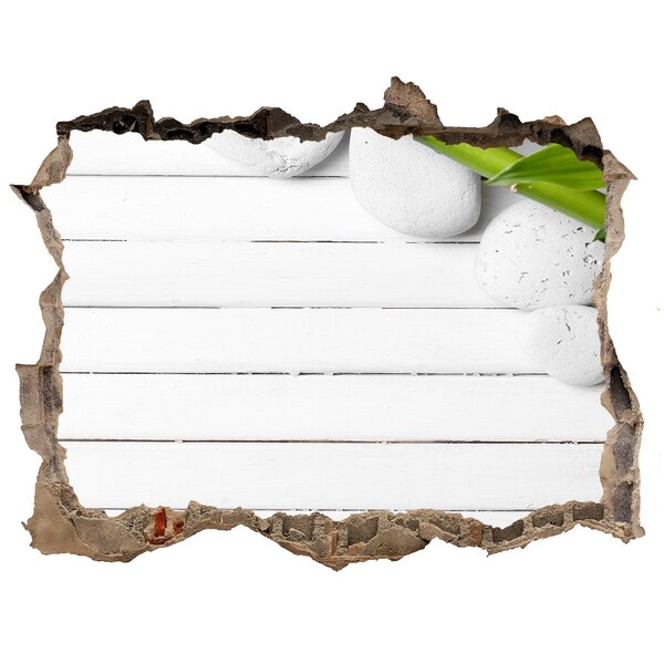 3D Wandtattoos Loch in der Wand Eine grüne Oase aus Beton