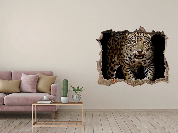 3D Wandsticker Loch Tiger im Dschungel