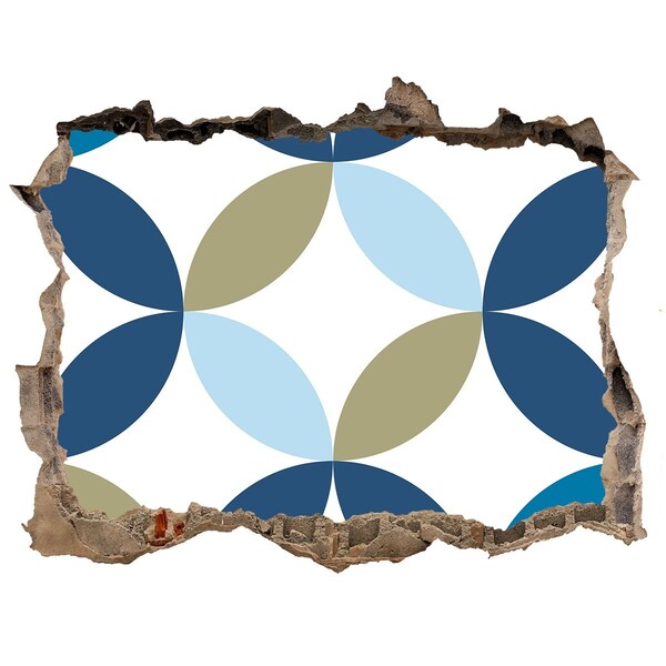 Wandtattoos Loch Ein modernes Muster an der Wand im Hintergrund